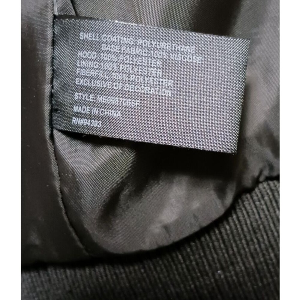 Stitch Fix Mo-Ka Womens Sz Large Gray Faux Leather Biker Jacket Meriam Knit Hood - Picture 5 of 6